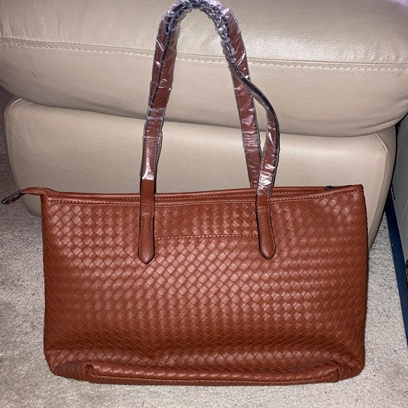 NWT Time and Tru 3PC handbag Set Woven - Picture 7 of 7